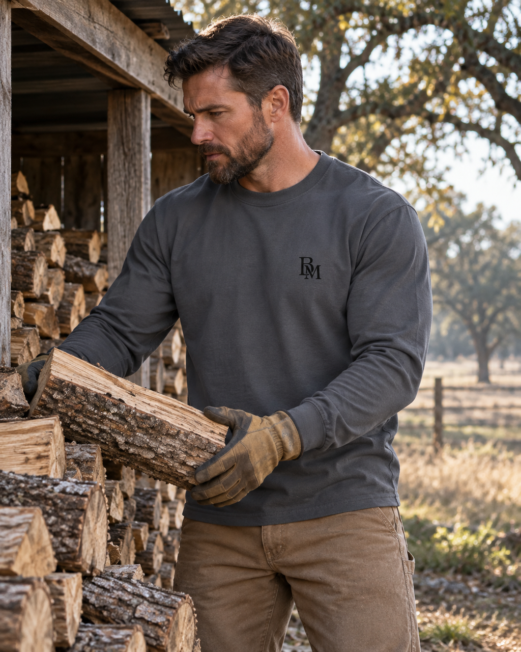 Brackmere Field Mark Heavyweight Long Sleeve Tee