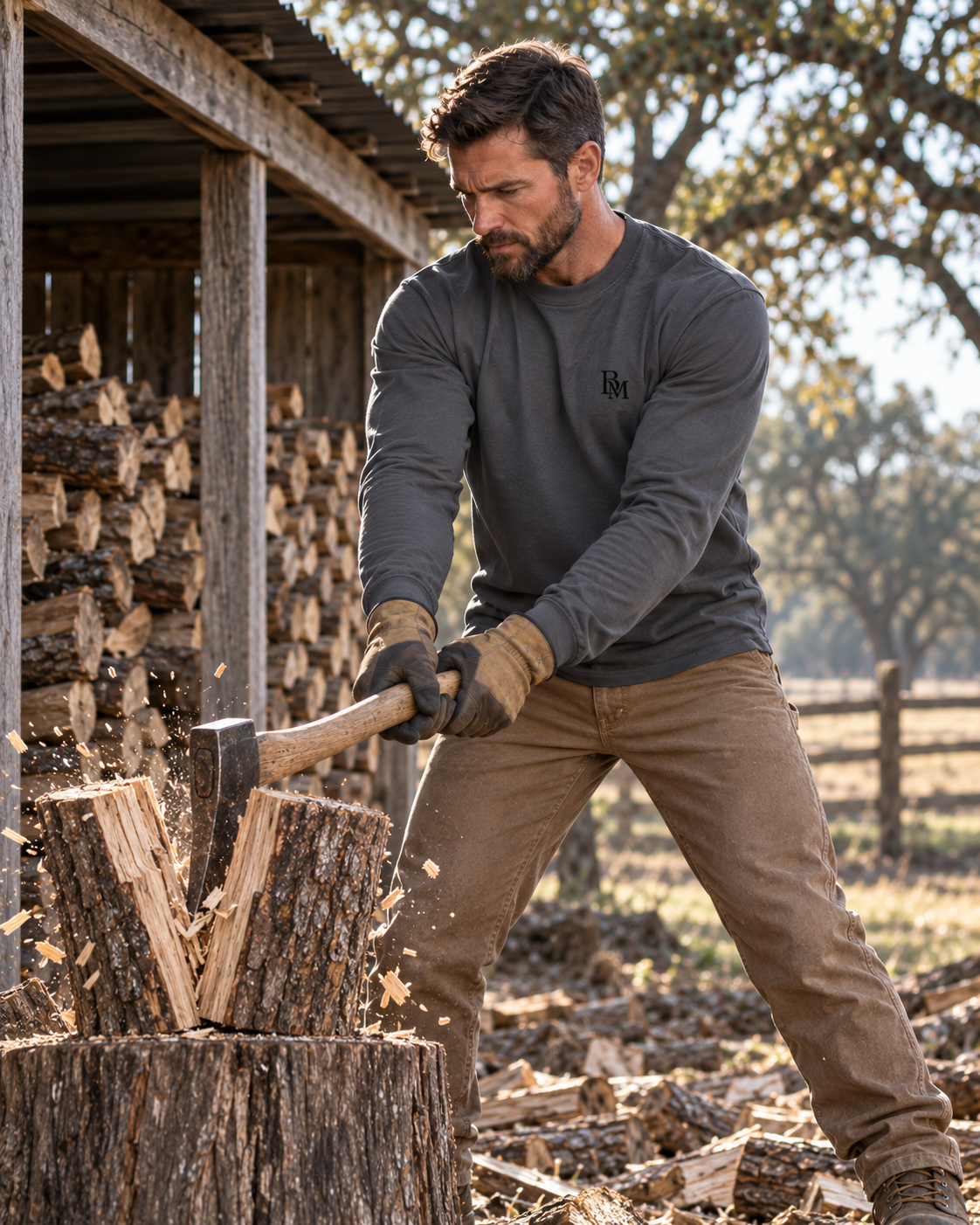 Brackmere Field Mark Heavyweight Long Sleeve Tee