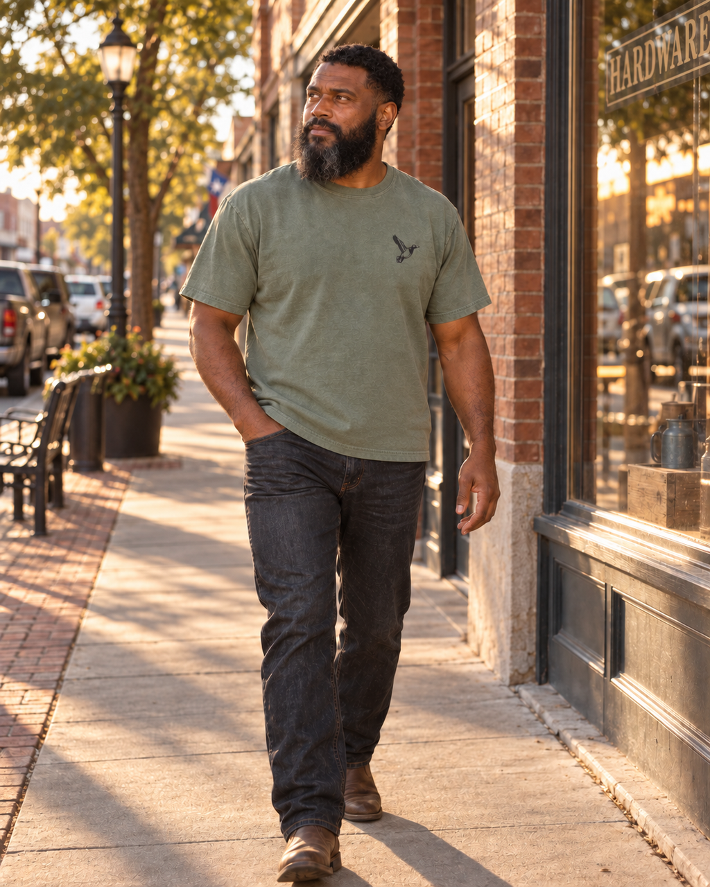 Brackmere First Flight Garment-Dyed Heavyweight Tee